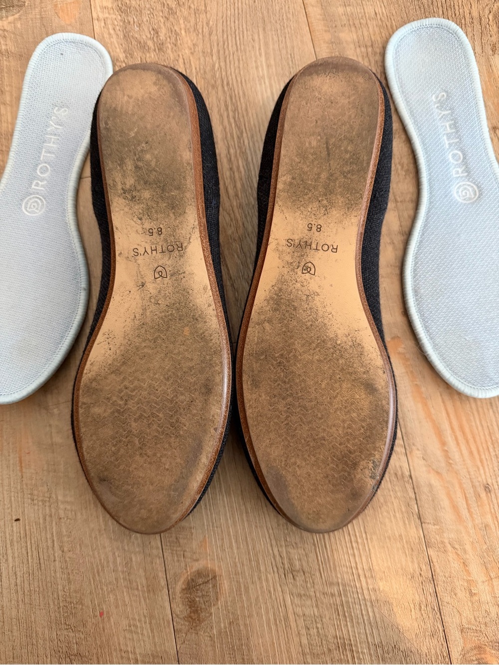 Rothy's Charcoal Merino Ballet Flats - Picture 3 of 4